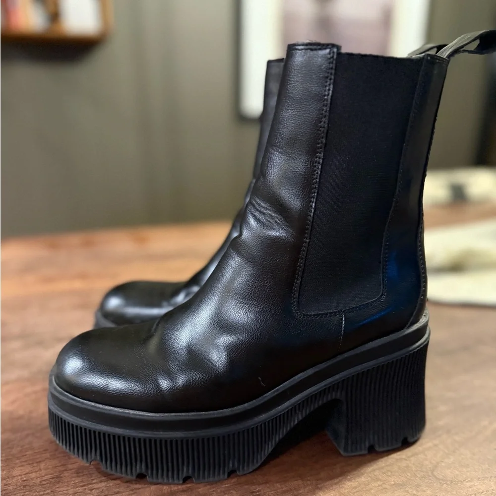 Bamboo Joanna wedge heeled boots - Picture 3 of 6